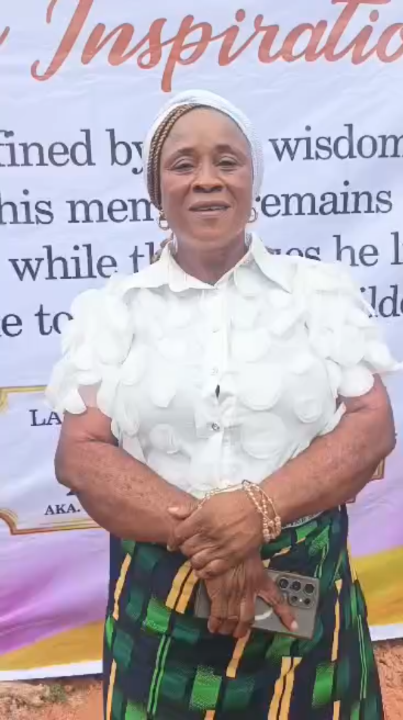 Mrs Ngozi Anamene during the final rites of late Chief Benedict Anamene